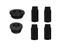 AQUATEK Вега Полотенцесушитель водяной (ШxВ) 500 х 600, цвет черный муар - фото 212012
