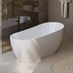 BELBAGNO Ванна акриловая полукруглая отдельностоящая размер 170x80 см, цвет белый - фото 213577