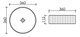 CERAMICA NOVA Element Умывальник чаша накладная круглая 360*360*115мм, белый - фото 217040