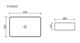 CERAMICA NOVA Element Умывальник чаша накладная прямоугольная со сливом переливом 605*385*140мм, белый - фото 217173