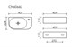 CERAMICA NOVA Element Умывальник подвесной прямоугольный (чаша слева, отверстие под смеситель справа) 400*215*120мм, белый CN6066L - фото 217178