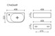 CERAMICA NOVA Element Умывальник подвесной прямоугольный (чаша справа, отверстие под смеситель слева) 400*215*120мм, белый - фото 217185