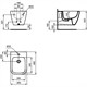 IDEAL STANDARD I.Life S Биде подвесное с отверстием под смеситель, с отверстием перелива, короткая проекция - 48 см. с крепежом - фото 217558