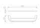 CEZARES Liner Полотенцедержатель двойной 60 см, исполнение оружейная сталь LINER-THD-60-GM - фото 218073