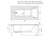 AQUANET Bright Ванна акриловая прямоугольная встраиваемая / пристенная размер 145x70 см с каркасом, белый - фото 218620