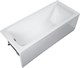 AQUANET Bright Ванна акриловая прямоугольная встраиваемая / пристенная размер 165x70 см с каркасом, белый - фото 218654