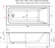 AQUANET Bright Ванна акриловая прямоугольная встраиваемая / пристенная размер 170x70 см с каркасом, белый - фото 218663