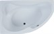 AQUANET Capri Ванна акриловая асимметричная встраиваемая / пристенная размер 160x100 см с каркасом L, белый - фото 218725