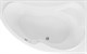 AQUANET Capri Ванна акриловая асимметричная встраиваемая / пристенная размер 160x100 см с каркасом R, белый - фото 218732