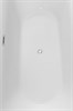 AQUANET Family Ванна акриловая овальная отдельностоящая / пристенная размер 170x80 см, белый / черный - фото 218905
