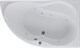 AQUANET Graciosa Ванна акриловая асимметричная встраиваемая / пристенная размер 150x90 см с каркасом R, белый - фото 218970