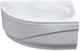 AQUANET Graciosa Ванна акриловая асимметричная встраиваемая / пристенная размер 150x90 см с каркасом R, белый - фото 218977