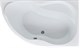 AQUANET Graciosa Ванна акриловая асимметричная встраиваемая / пристенная размер 150x90 см с каркасом R, белый - фото 218979