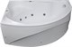 AQUANET Jamaica Ванна акриловая асимметричная встраиваемая / пристенная размер 160x110 см с каркасом L, белый - фото 218994