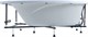 AQUANET Jersey Ванна акриловая асимметричная встраиваемая / пристенная размер 170x100 см с каркасом L, белый - фото 219026