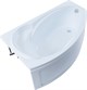 AQUANET Jersey Ванна акриловая асимметричная встраиваемая / пристенная размер 170x100 см с каркасом L, белый - фото 219028