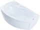AQUANET Jersey Ванна акриловая асимметричная встраиваемая / пристенная размер 170x100 см с каркасом L, белый - фото 219030