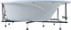 AQUANET Jersey Ванна акриловая асимметричная встраиваемая / пристенная размер 170x100 см с каркасом R, белый - фото 219041