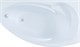AQUANET Jersey Ванна акриловая асимметричная встраиваемая / пристенная размер 170x100 см с каркасом R, белый - фото 219042