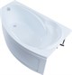 AQUANET Jersey Ванна акриловая асимметричная встраиваемая / пристенная размер 170x100 см с каркасом R, белый - фото 219043