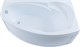 AQUANET Jersey Ванна акриловая асимметричная встраиваемая / пристенная размер 170x100 см с каркасом R, белый - фото 219044