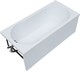 AQUANET Light Ванна акриловая прямоугольная встраиваемая / пристенная размер 150x70 см с каркасом, белый - фото 219053