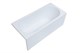 AQUANET Light Ванна акриловая прямоугольная встраиваемая / пристенная размер 160x70 см с каркасом, белый - фото 219067