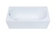 AQUANET Light Ванна акриловая прямоугольная встраиваемая / пристенная размер 160x70 см с каркасом, белый - фото 219068