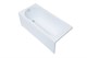 AQUANET Light Ванна акриловая прямоугольная встраиваемая / пристенная размер 160x70 см с каркасом, белый - фото 219069