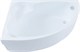 AQUANET Mayorca Ванна акриловая асимметричная встраиваемая / пристенная размер 150x100 см с каркасом L, белый - фото 219141