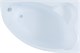 AQUANET Mayorca Ванна акриловая асимметричная встраиваемая / пристенная размер 150x100 см с каркасом R, белый - фото 219187