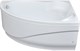 AQUANET Mayorca Ванна акриловая асимметричная встраиваемая / пристенная размер 150x100 см с каркасом R, белый - фото 219196