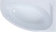 AQUANET Mia Ванна акриловая асимметричная встраиваемая / пристенная размер 140x80 см с каркасом R, белый - фото 219243