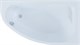 AQUANET Mia Ванна акриловая асимметричная встраиваемая / пристенная размер 140x80 см с каркасом R, белый - фото 219255
