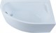 AQUANET Mia Ванна акриловая асимметричная встраиваемая / пристенная размер 140x80 см с каркасом R, белый - фото 219256