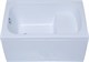 AQUANET Seed Ванна акриловая прямоугольная встраиваемая / пристенная размер 110x70 см с каркасом, белый - фото 219359