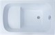 AQUANET Seed Ванна акриловая прямоугольная встраиваемая / пристенная размер 110x70 см с каркасом, белый - фото 219367