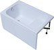 AQUANET Seed Ванна акриловая прямоугольная встраиваемая / пристенная размер 110x70 см с каркасом, белый - фото 219372