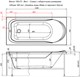 AQUANET West Ванна акриловая прямоугольная встраиваемая / пристенная размер 150x70 см с каркасом, белый - фото 219413