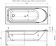 AQUANET West Ванна акриловая прямоугольная встраиваемая / пристенная размер 170x70 см с каркасом, белый - фото 219428