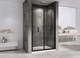 ABBER Sonnenstrand Душевая дверь складная ширина 120 см профиль - черный / стекло - прозрачное 6 мм - фото 219851