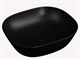 VITRA Plural Раковина-чаша низкая, квадратная 45 cм, цвет матовый черный 7810B483-0016 - фото 220122