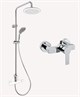 VITRA System Rain Сет с душевой стойкой, цвет хром A49234EXP - фото 220165