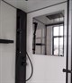ESBANO Muse Кабина душевая прямоугольная 100x80 см двери раздвижные, профиль - черный матовый / стекло - прозрачное, правая - фото 221948