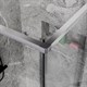 ESBANO Surf Душевое ограждение квадратная 100x100 см двери раздвижные, профиль - хром / стекло - прозрачное - фото 221983