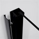 ESBANO Surf Душевое ограждение квадратная 90x90 см двери раздвижные, профиль - черный матовый / стекло - прозрачное - фото 221987
