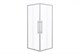 ESBANO Flex Душевое ограждение квадратная 90x90 см двери раздвижные, профиль - хром / стекло - прозрачное - фото 222051