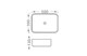 AQUATEK Вега Раковина накладная прямоугольная для установки на столешницу 500*390*130, матовый черный - фото 222390