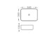 AQUATEK Вега Раковина накладная прямоугольная для установки на столешницу 500*390*130, матовый серый - фото 222392