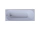 AQUATEK Лугано Ванна пристенная прямоугольная без панелей, каркаса и слив-перелива размер 150x70 см, белый - фото 222949